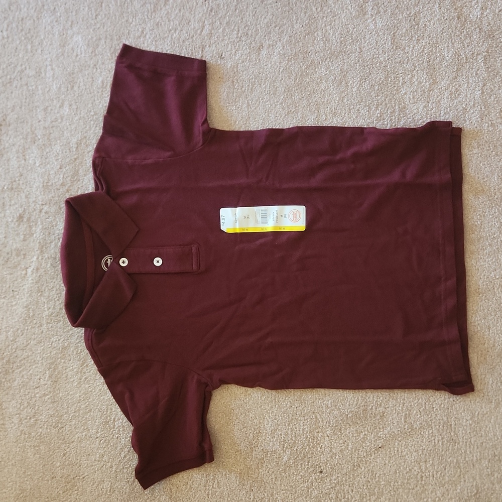 NWT BOYS SIZE MEDIUM (8) POLO SHORT SLEEVE